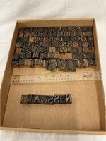 Wooden Letterpress Letters