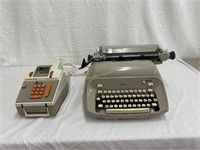 Tallymaster adding machine & Royal typewriter