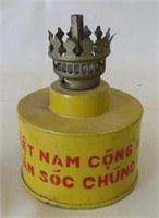 Vietnam Tinware Oil Lamp