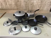 Pots  pans and lids