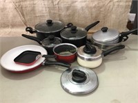 Pots pans and lids