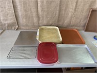 Kitchen, 9 trays, aluminum baking sheet with lid,
