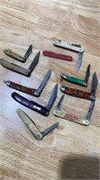 Assorted pocket knives lot of 9