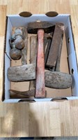 Box miscellaneous tools, hammers