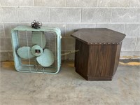 Working Fan and Night Stand