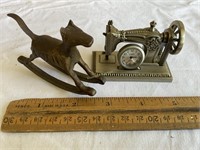 Miniature rocking horse, heavy sewing