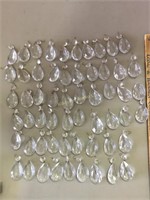 Vintage cut crystal chandelier prisms