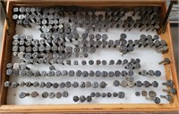 RAILROAD/POLE DATE NAILS COLLECTION, APPROX 242 PC