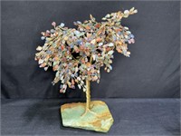 Multi Colored Gem Stone Chakra Healing Tree