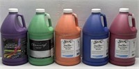 5 Jugs of Sax/Chromacryl Acrylic Paint - NEW