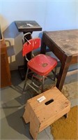 Plant stand, stool and chair