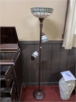 SLAG GLASS FLOOR LAMP (72" TALL)