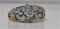 Ladies 14k Ring With .89ct Weight In Diamonds