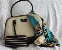 Kate Spade New York Handbag Wallet & Scarf