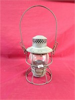 Vintage CNR Railway Lantern. The Hiram pipe and