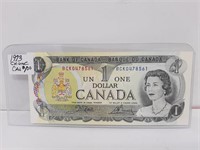 1973 CANAOA CHOICE UNCIRCULATED CANADA $1 BILL