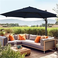 wikiwiki 11ft Square Cantilever Patio Umbrella