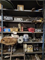 8 SHELVES OF FORD PARTS, PANEL BOXES