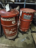 (2) 120 LBS BARRELS OF KENDALL OIL AND GREASE