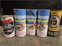 3 CANS OF VINTAGE BARDAHL SNOWMOBILE OIL