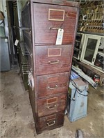 5 DRAWER METAL FILE CABINET WITH CONTENTS