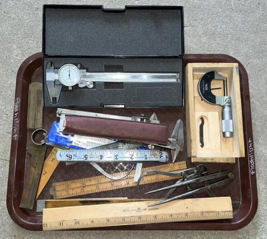 Lot of Various Machinist & Woodworking Measures