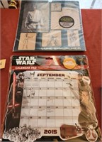 L - LOT OF 2 STAR WARS COLLECTIBLE CALENDARS (B31)