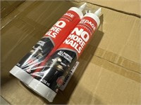 (2) Boxes Of All-Purpose Construction Adhesive