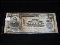 $10 Note 1902 Series First National Bank of Convoy