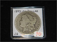 1893-CC Morgan $1 VG