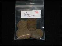 Bag (28) Indian Cents