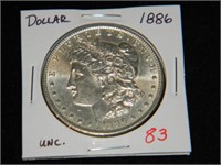 1886 Morgan $1 UNC.