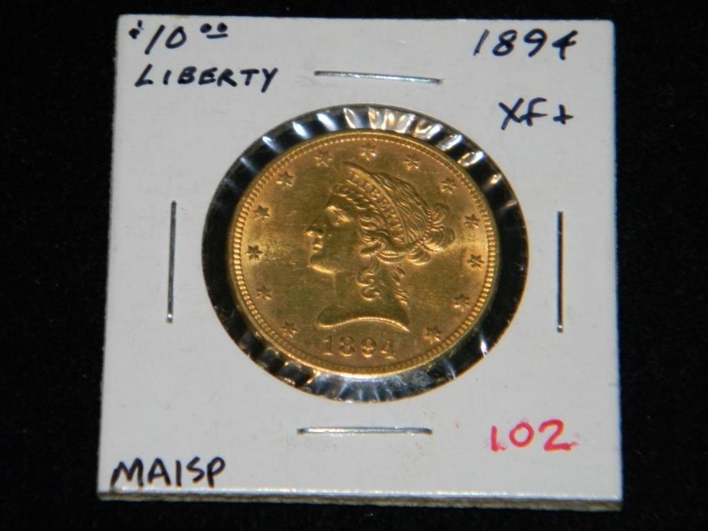 1894 Gold $10 Liberty XF+ ***