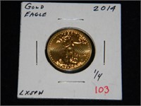 2014 Am. Eagle 1/4 oz Gold ***