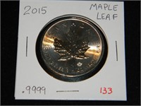 2015 Canada Maple Leaf .9999 Silver