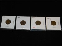 1888, 1889, 1891, 1907 Indian Cents