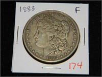 1883 Morgan $1 F