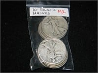 Bag (10) Silver Halves