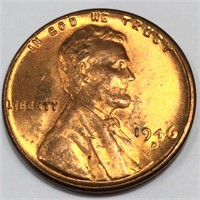 1946-D Lincoln Wheat Cent Penny Uncirculated Red