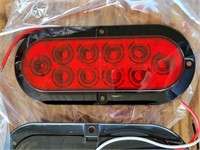 2 - optronics 6"OVAL STOP/TURN/TAIL LIGHT- red