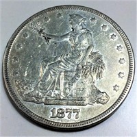 1877 Trade Silver Dollar High Grade