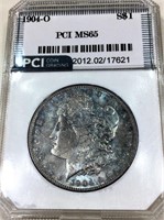 1904-O Morgan Silver Dollar PCI MS65