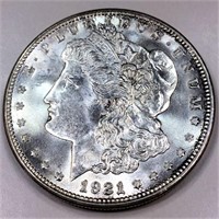 1921-D Morgan Silver Dollar Uncirculated
