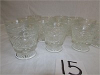 Glass Etched Desert Cups