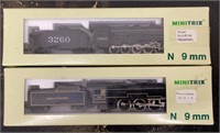 2 N Scale Minitrix Train Engines & Tenders