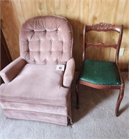 Swivel Rocker & Vintage Chair