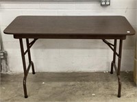 48x29x24" Brown Folding Table