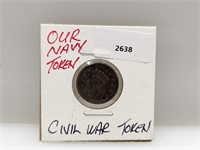 Our Navy Civil War Token