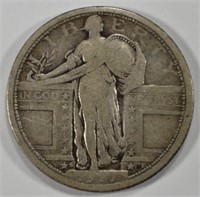 1917-S T-1 STANDING LIBERTY QUARTER FINE