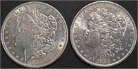 1883-P,O MORGAN DOLLARS AU